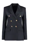 Givenchy Wool Blend Blazer With Back Slit And Multiple Pockets