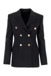 Givenchy Midnight Blue Wool Blend Blazer In Black