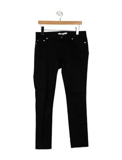 Pre-owned Givenchy Mid-rise Skinny Leg Jeans In Black