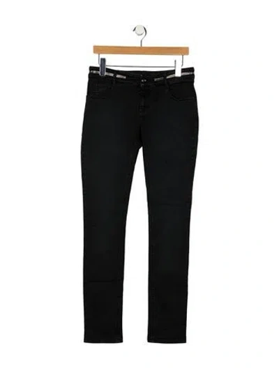 Pre-owned Givenchy Mid-rise Skinny Leg Jeans In Black