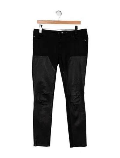 Pre-owned Givenchy Mid-rise Skinny Leg Jeans In Black