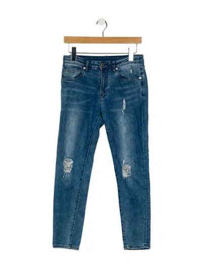 Pre-owned Givenchy Mid-rise Skinny Leg Jeans In Blue