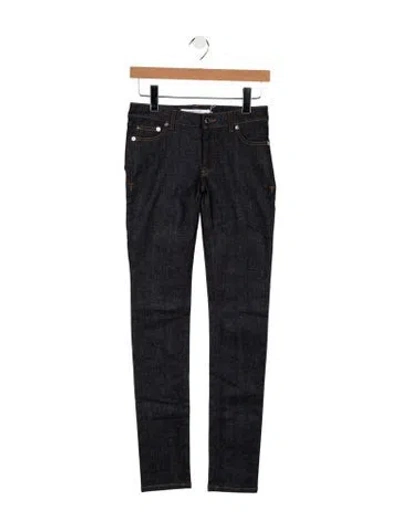 Pre-owned Givenchy Mid-rise Skinny Leg Jeans In Blue