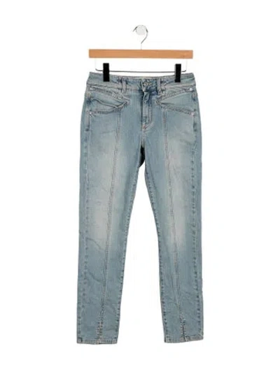 Pre-owned Givenchy Mid-rise Skinny Leg Jeans In Blue