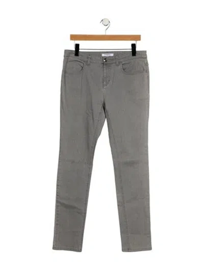 Pre-owned Givenchy Mid-rise Skinny Leg Jeans In Gray