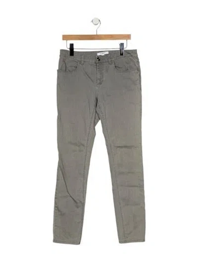 Pre-owned Givenchy Mid-rise Skinny Leg Jeans In Gray