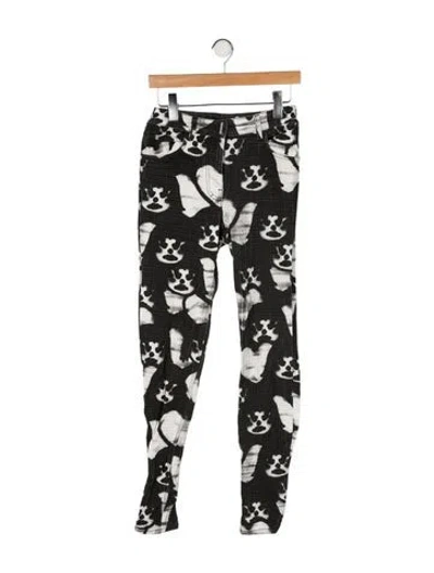 Pre-owned Givenchy Mid-rise Skinny Leg Jeans In Gray