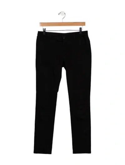 Pre-owned Givenchy Mid-rise Straight Leg Jeans In Black