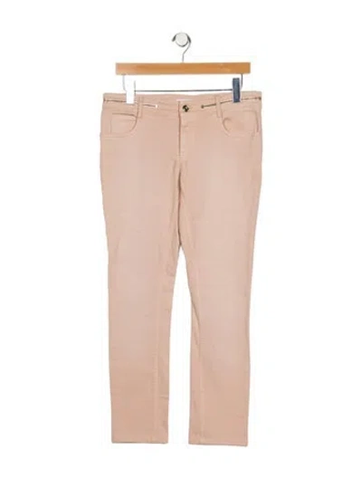 Pre-owned Givenchy Mid-rise Straight Leg Jeans In Pink