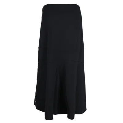 Givenchy Milan Stitch Skirt With Buttons In Black