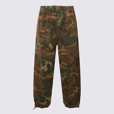 Givenchy Military Cotton Trousers In Brown/khaki