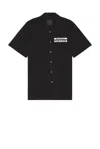 Givenchy Shirt In Poplin With  Gros Grain In Black