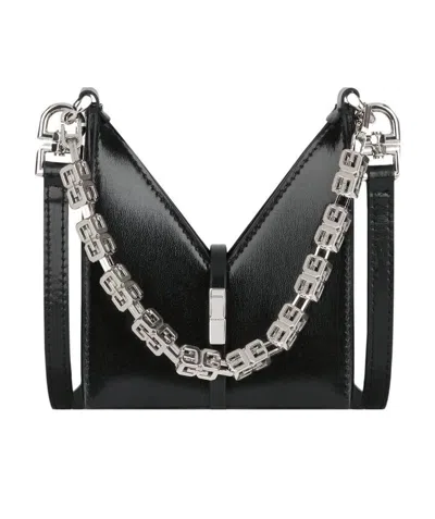Givenchy Mini 4g Cut-out Crossbody Bag In Black