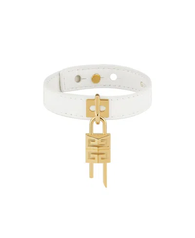 Givenchy Mini 4g Lock Bracelet In White