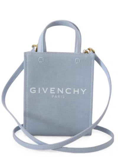 Givenchy Mini 4g Logo-print Tote Bag In Blue