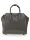 Givenchy Womens Antigona Mini Leather Top-handle Bag Charcoal In Grey