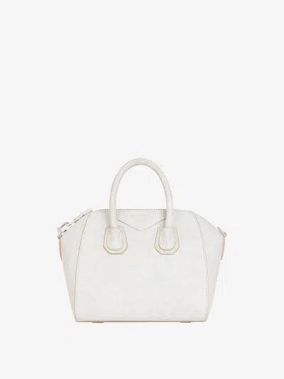 Givenchy Mini Antigona Bag In Aged Leather In Multicolor