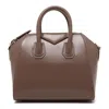 Givenchy Mini Antigona Bag In Box Leather In Burgundy
