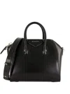Givenchy Mini Antigona Bag In Box Leather In Black