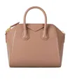 Givenchy Womens Blush Pink Gold Antigona Mini Leather Top Handle Bag In Brown