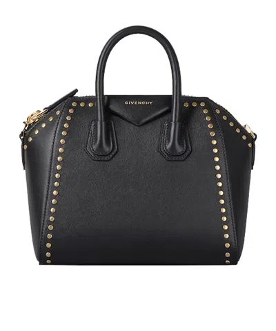 Givenchy Mini Antigona Tote Bag In Black