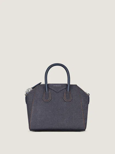 Givenchy Mini Antigona Bag In Denim