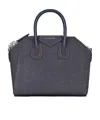 Givenchy Mini Antigona Bag In Denim In Purple