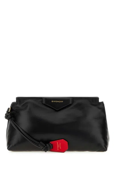 Givenchy Mini Antigona Bomber Pouch Handbag In Black
