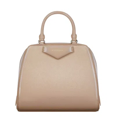 Givenchy Mini Antigona Cube Shoulder Bag In Skin
