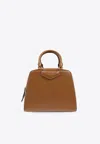 Givenchy Antigona Cube Mini Leather Handbag In Brown