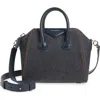 Givenchy Mini Antigona Denim & Leather Satchel In Blue