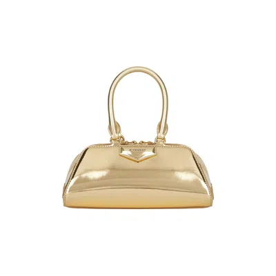 Pre-owned Givenchy Mini Antigona East-west Bag 'golden' | Women's Size Onesize