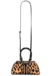 Givenchy Mini Antigona East-west Bag In Leather With Leopard Print In Multi