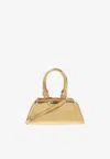 Givenchy Mini Antigona East-west Crossbody Bag In Gold