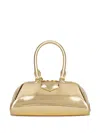 Givenchy Mini Antigona East-west Bag In Laminated Leather In Gold