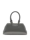 Givenchy Women Antigona East-west Mini Leather Box Handbag In Gray