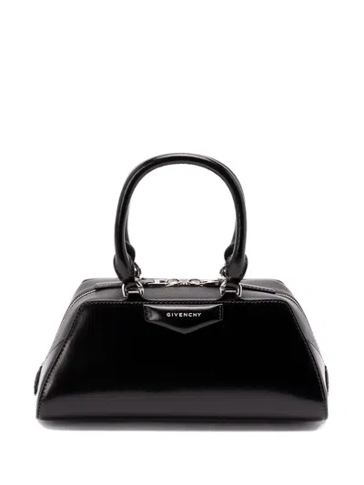 Givenchy Mini Antigona East-west Bag In Box Leather In Black