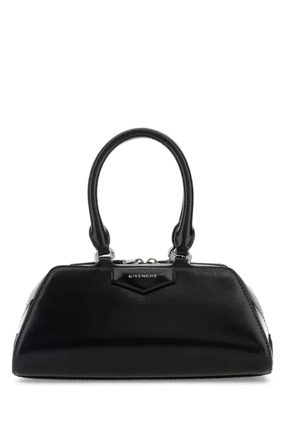 Givenchy Mini Antigona East-west Bag In Box Leather In Black