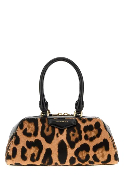 Givenchy Mini Antigona East-west Bag In Leopard Pony Effect Leather