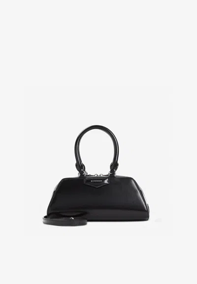 Givenchy Mini Antigona Ew Top Handle Bag In Calf Leather