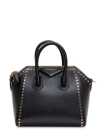 Givenchy Mini Antigona Handbag In Black
