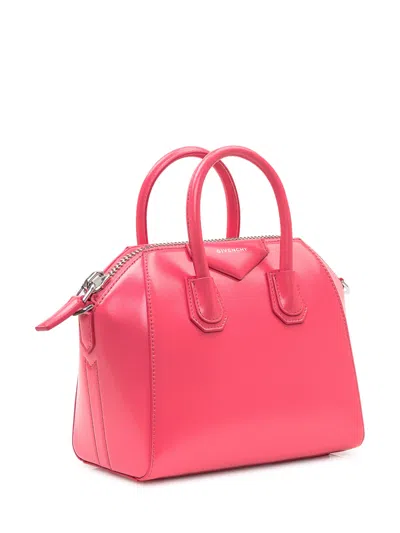 Givenchy Mini Antigona Handbag In Bright Peach