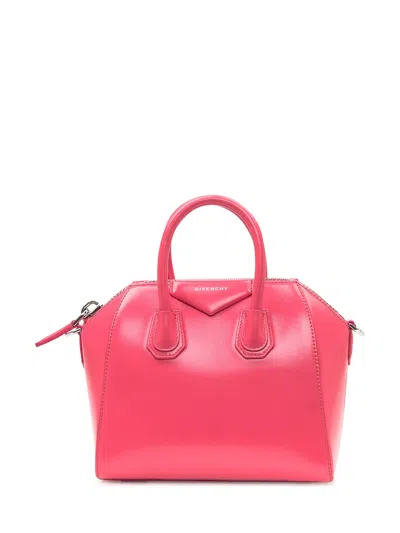 Givenchy Mini Antigona Handbag In Bright Peach