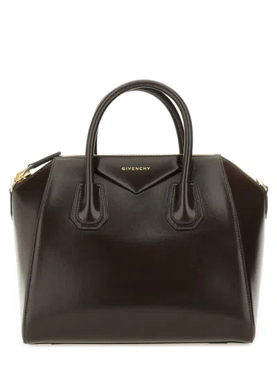 Givenchy Mini Antigona Handbag In Brown