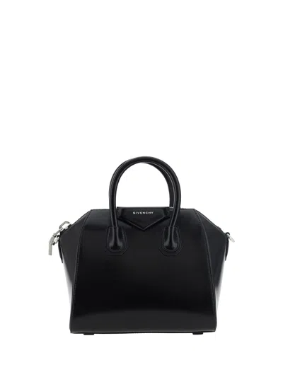 Givenchy Mini Antigona Handbag In Nero