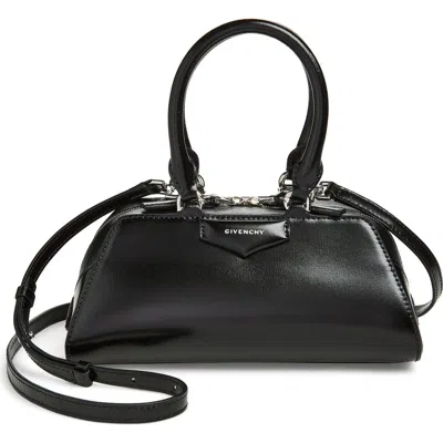 Givenchy Mini Antigona Leather East/west Satchel In Black