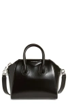 Givenchy Micro Antigona Shoulder Bag In Calf Leather In Black