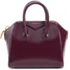 Givenchy Mini Antigona Leather Satchel In Purple