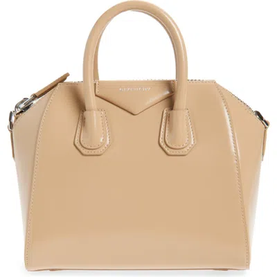 Givenchy Mini Antigona Leather Satchel In Pink