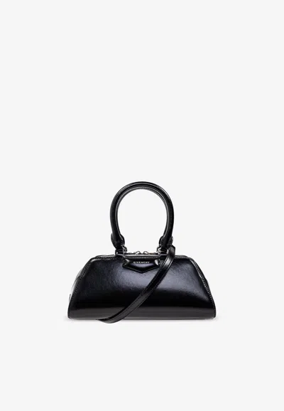 GIVENCHY MINI ANTIGONA LEATHER TOP HANDLE BAG